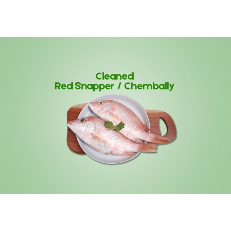 Cleaned Silk Red Snapper / Silk Chembally  (350gm)